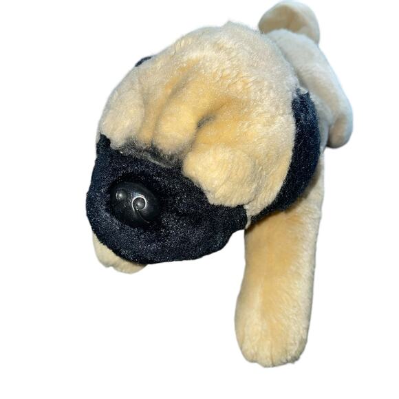 Yomiko Classics Plush Dog Russ Pug Pup Stuffed Animal Lot x2 Gift Realistic 17" - Picture 4 of 13